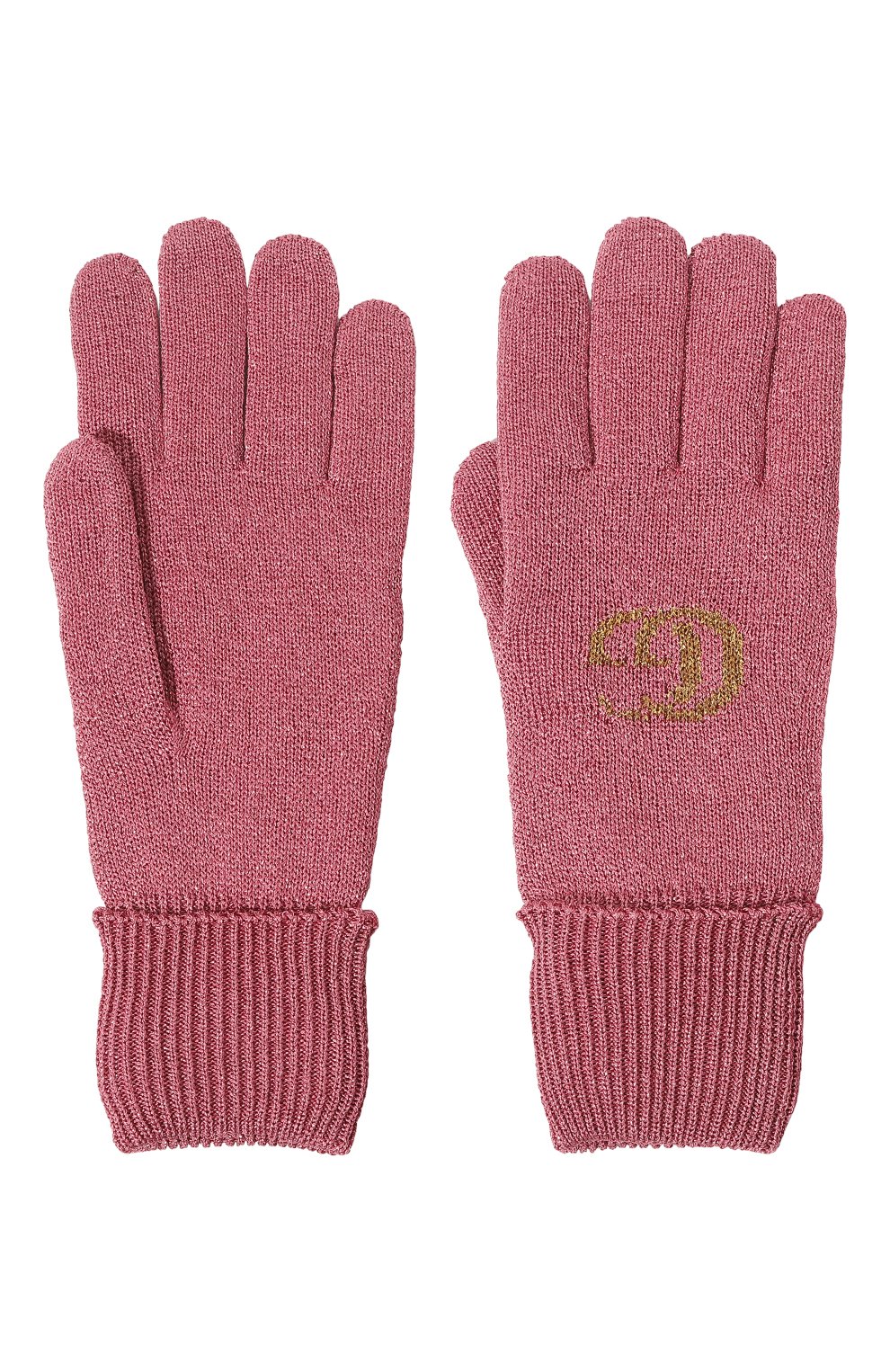 Женские перчатки из вискозы GUCCI розового цвета, арт. 677821 3GAEK | Фото 2 (Материал: Текстиль, Вискоза)