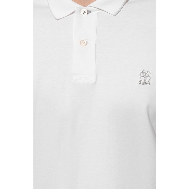 фото Хлопковое поло brunello cucinelli