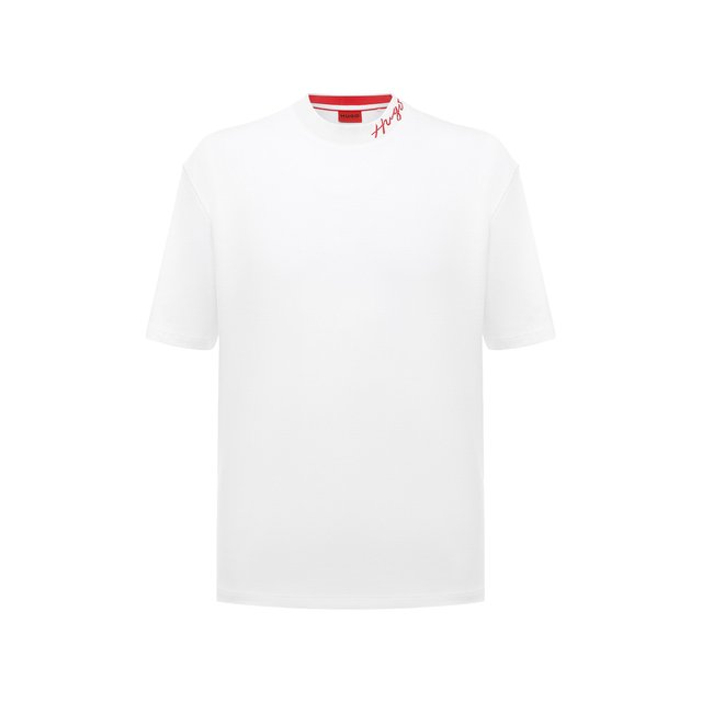 Хлопковая футболка HUGO Белый 50482916 