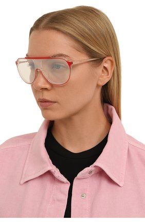 Женские солнцезащитные очки PROJEKT PRODUKT прозрачного цвета, арт. SC3 C8PG | Фото 2 (Тип очков: С/з; Кросс-КТ: С/з-унисекс; Оптика Гендер: оптика-унисекс; Очки форма: Маска)