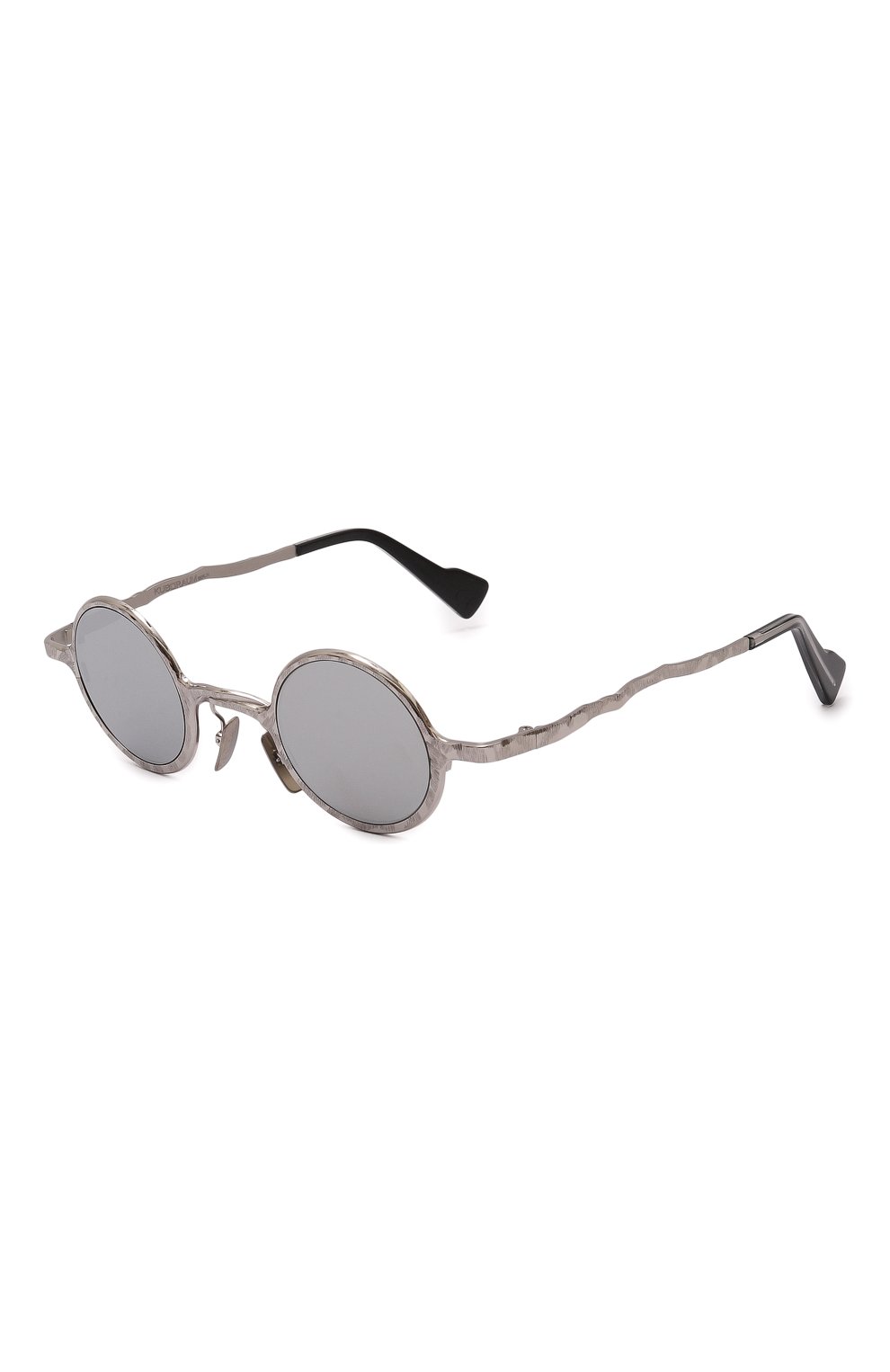 Женские солнцезащитные очки KUB0RAUM серебряного цвета, арт. Z17 SIL SILVER | Фото 1 (Кросс-КТ: С/з-унисекс; Тип очков: С/з; Очки форма: Круглые; Оптика Гендер: оптика-унисекс)