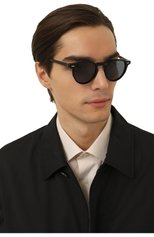 Женские солнцезащитные очки SPEKTRE черного цвета, арт. BELLICUS 01V BLACK/SM0KE | Фото 3 (Кросс-КТ: С/з-унисекс; Тип очков: С/з; Очки форма: Круглые; Оптика Гендер: оптика-унисекс)