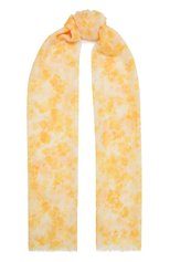 Женский шарф из кашемира и шелка COLOMBO желтого цвета, арт. S8_70X200/2500-U-IZ | Фото 1 (Материал: Текстиль, Кашемир, Шерсть)