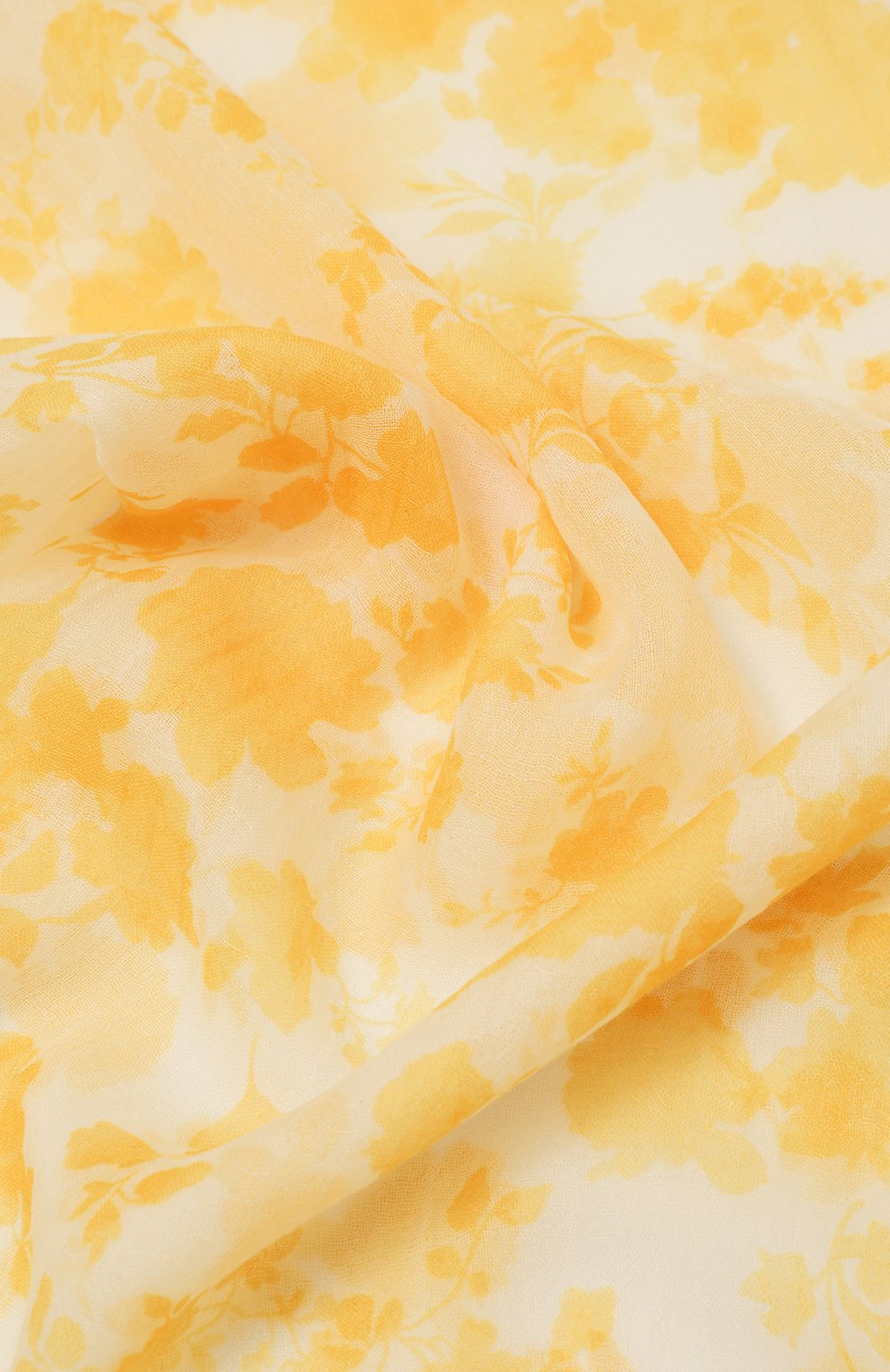Женский шарф из кашемира и шелка COLOMBO желтого цвета, арт. S8_70X200/2500-U-IZ | Фото 4 (Материал: Текстиль, Кашемир, Шерсть)