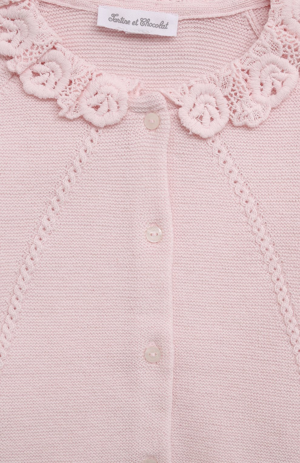 Детский комплект из кардигана и брюк TARTINE ET CHOCOLAT розового цвета, арт. TV36070/1M-12M | Фото 6