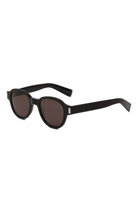 Женские солнцезащитные очки SAINT LAURENT черного цвета, арт. SL 546 001 | Фото 1 (Кросс-КТ: С/з-унисекс; Тип очков: С/з; Оптика Гендер: оптика-унисекс; Очки форма: Круглые)
