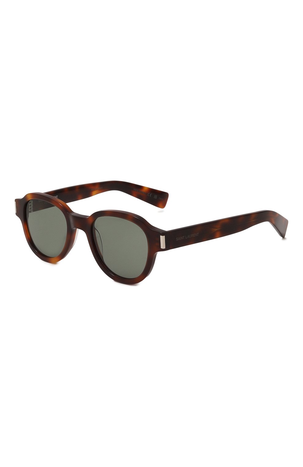 Женские солнцезащитные очки SAINT LAURENT коричневого цвета, арт. SL 546 002 | Фото 1 (Кросс-КТ: С/з-унисекс; Тип очков: С/з; Очки форма: Круглые; Оптика Гендер: оптика-унисекс)