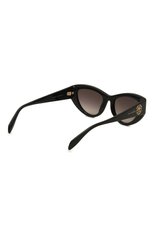 Женские солнцезащитные очки ALEXANDER MCQUEEN черного цвета, арт. AM0377S 001 | Фото 4 (Тип очков: С/з; Оптика Гендер: оптика-женское; Очки форма: Cat-eye)