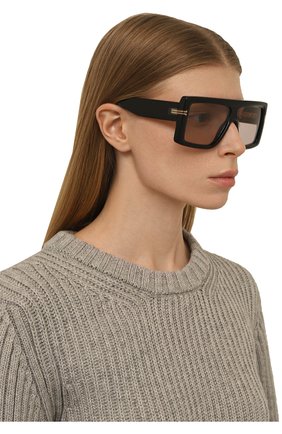 Женские солнцезащитные очки MARC JACOBS (THE) черного цвета, арт. MJ 1061 807 | Фото 2 (Кросс-КТ: С/з-унисекс; Тип очков: С/з; Оптика Гендер: оптика-унисекс; Очки форма: Маска)