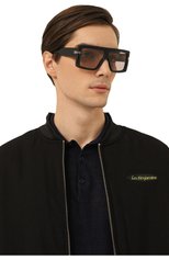 Женские солнцезащитные очки MARC JACOBS (THE) черного цвета, арт. MJ 1061 807 | Фото 3 (Кросс-КТ: С/з-унисекс; Тип очков: С/з; Очки форма: Маска; Оптика Гендер: оптика-унисекс)