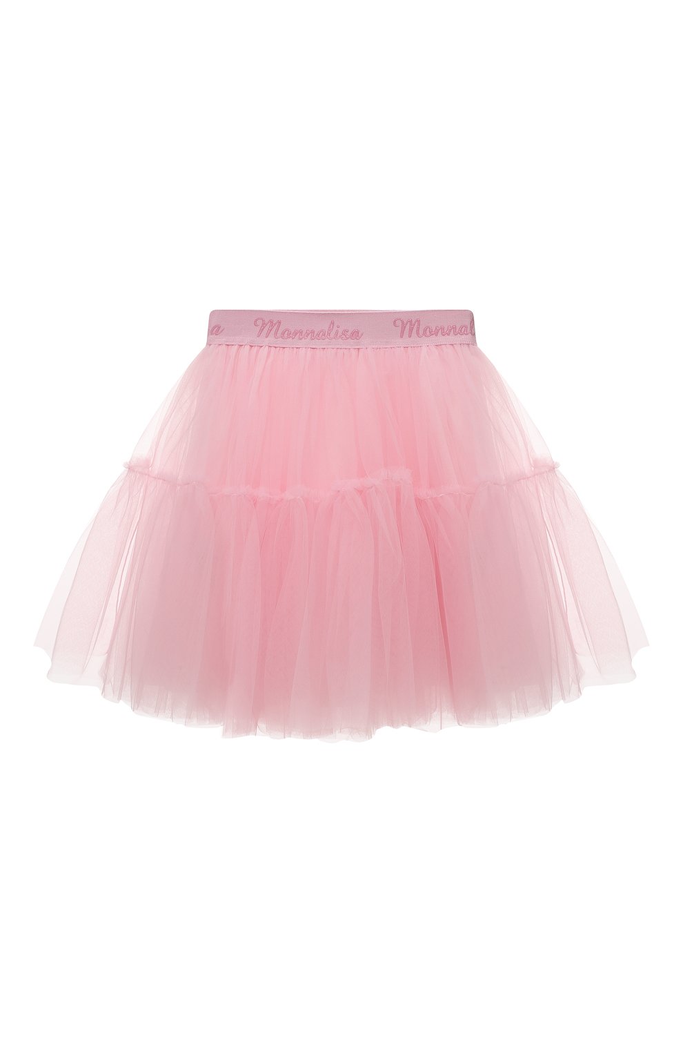 Детская юбка MONNALISA розового цвета, арт. 17AGON | Фото 1 (Материал внешний: Синтетический материал; Материал подклада: Хлопок)