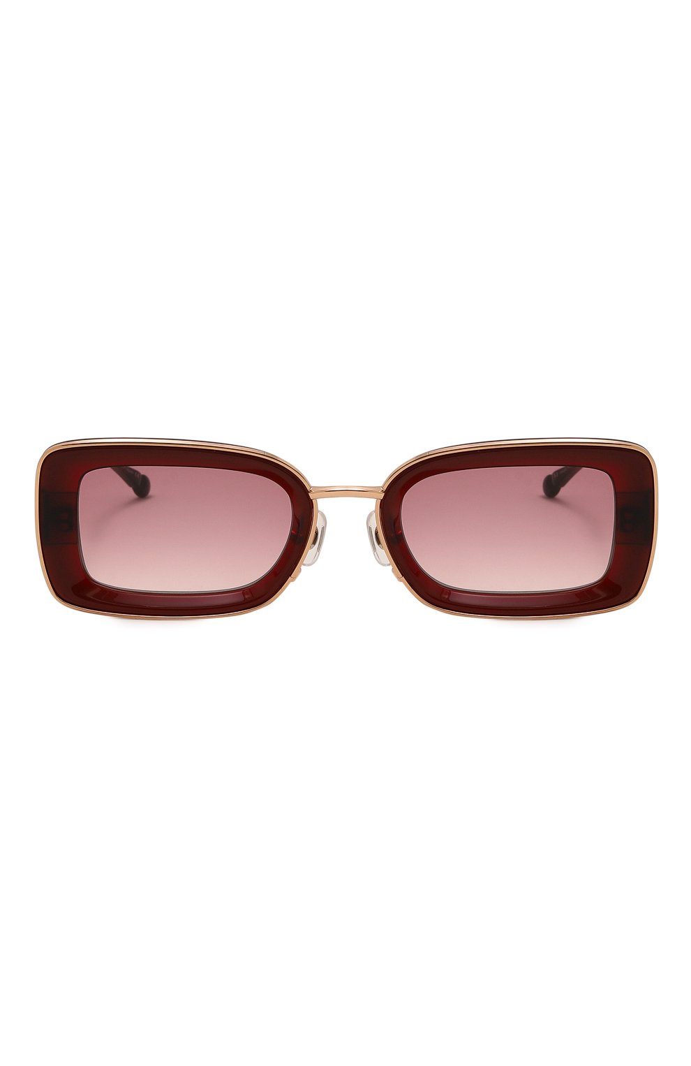 Женские солнцезащитные очки MATSUDA бордового цвета, арт. M3124 RG-B0R | Фото 3 (Материал: Пластик, Металл; Тип очков: С/з; Оптика Гендер: оптика-же нское; Очки форма: Прямоугольные)