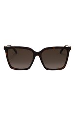Женские солнцезащитные очки JIMMY CHOO коричневого цвета, арт. T0TTA/G 086 | Фото 3 (Материал: Пластик; Тип очков: С/з; Очки форма: Квадратные; Оптика Гендер: оптика-женское)