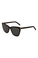 Женские солнцезащитные очки SAINT LAURENT коричневого цвета, арт. SL 548 SLIM 002 | Фото 1 (Материал: Пластик; Тип очков: С/з; Очки форма: Квадратные, Cat-eye; Оптика Гендер: оптика-женское)