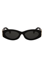 Женские солнцезащитные очки MIU MIU черного цвета, арт. 11WS-1AB5S0 | Фото 3 (Материал: Пластик; Тип очков: С/з; Оптика Гендер: оптика-женское; Очки форма: Овальные)