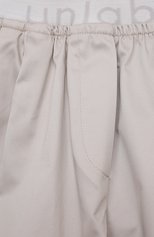Детские хлопковые шорты UNLABEL светло-бежевого цвета, арт. CHAGALL/29-INS002-SH0RTS/4A-10A | Фото 3 (Случай: Повседневный; Материал внешний: Хлопок)