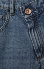Детские джинсы BRUNELLO CUCINELLI синего цвета, арт. BH188P494B | Фото 3 (Материал внешний: Хлопок; Детали: Потертости)