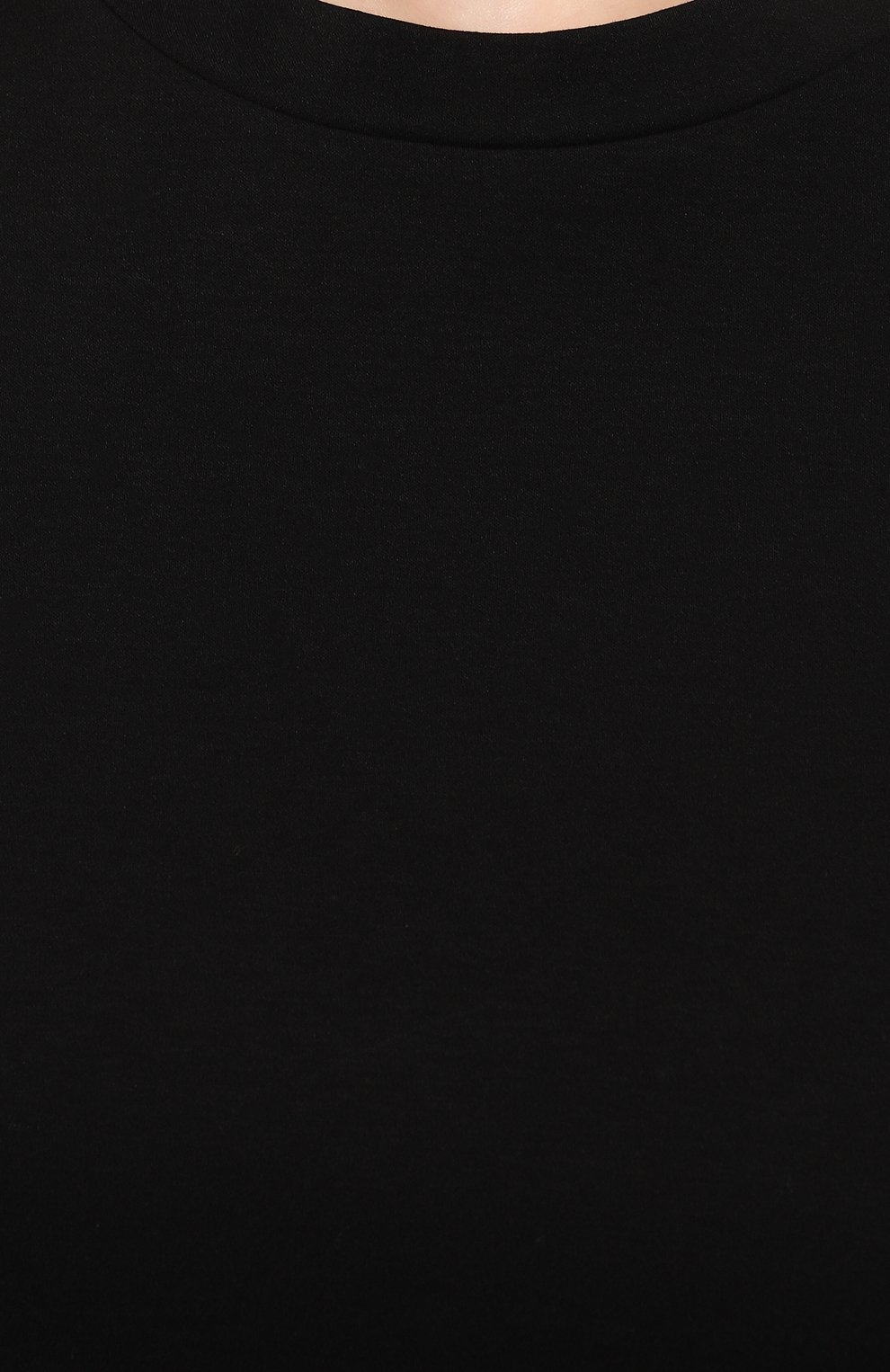 Женская хлопковая футболка JIL SANDER черного цвета, арт. J01GC0002/J45051 | Фото 5 (Принт: Без принта; Рукава: Короткие; Длина (для топов): Стандартные; Материал внешний: Хлопок; Женское Кросс-КТ: Футболка-одежда; Стили: Кэжуэл)