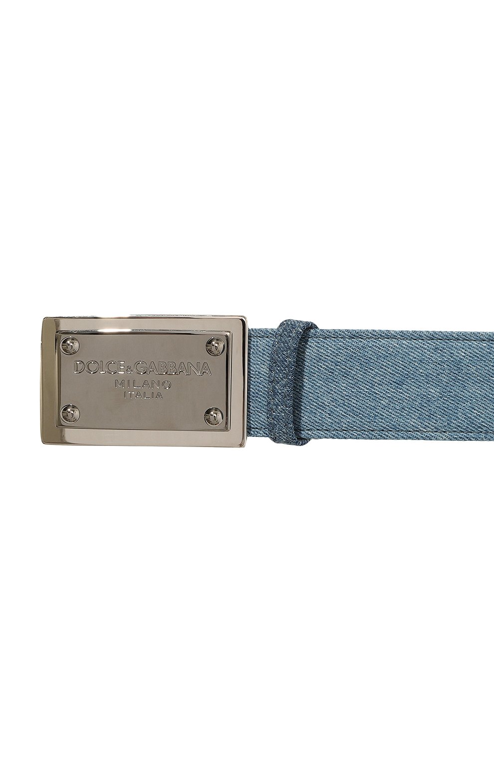 Мужской текстильный ремень DOLCE & GABBANA синего цвета, арт. BC4777/AG416 | Фото 4 (Материал: Текстиль; Случай: Повседневный)