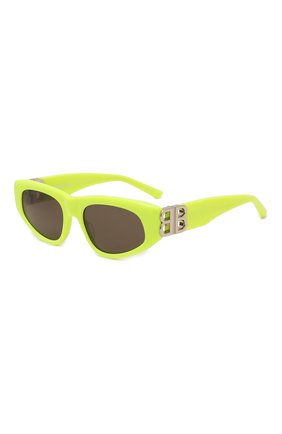 Женские солнцезащитные очки BALENCIAGA желтого цвета, арт. BB0095S 007 | Фото 1 (Тип очков: С/з; Оптика Гендер: оптика-женское; Очки форма: Cat-eye)