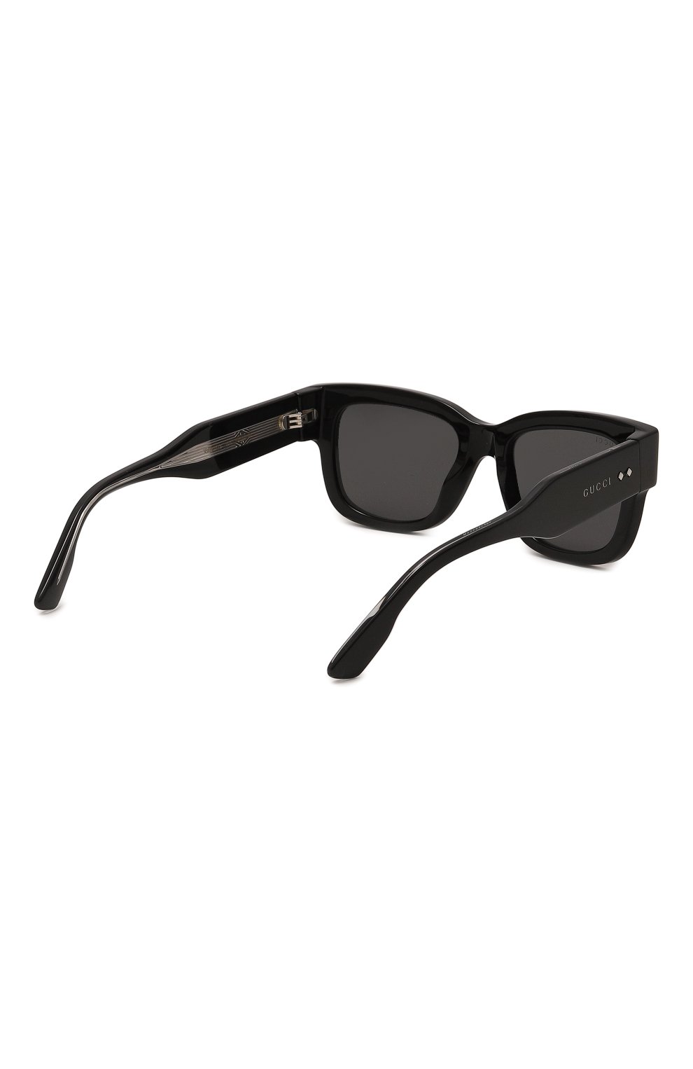 Женские солнцезащитные очки GUCCI черного цвета, арт. GG1217S 001 | Фото 4 (Тип очков: С/з; Очки форма: Квадратные; Оптика Гендер: оптика-женское)