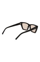 Женские солнцезащитные очки SAINT LAURENT черного цвета, арт. SL 276 MICA 038 | Фото 4 (Тип очков: С/з; Оптика Гендер: оптика-женское; Очки форма: Cat-eye)