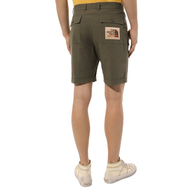 фото Хлопковые шорты the north face x gucci gucci