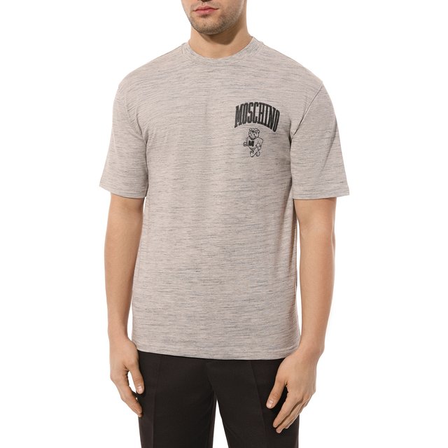 фото Хлопковая футболка moschino