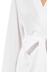 Женский хлопковый халат HANRO белого цвета, арт. 076132. | Фото 5 (Материал внешний: Хлопок)