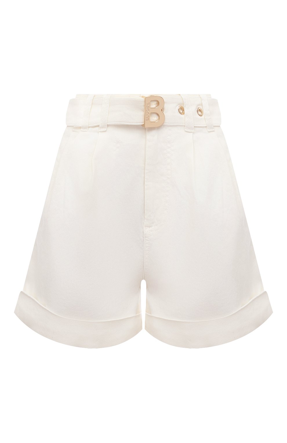 Джинсовые шорты Blugirl белого цвета