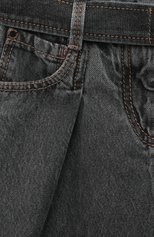Детские джинсы BRUNELLO CUCINELLI серого цвета, арт. BH188P493A | Фото 3 (Детали: Однотонный; Материал внешний: Хлопок)