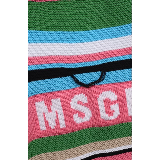 Хлопковые шорты MSGM kids MS029434 Фото 3