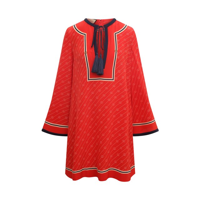 фото Шелковое платье gucci