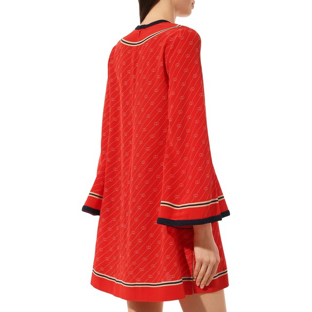 фото Шелковое платье gucci