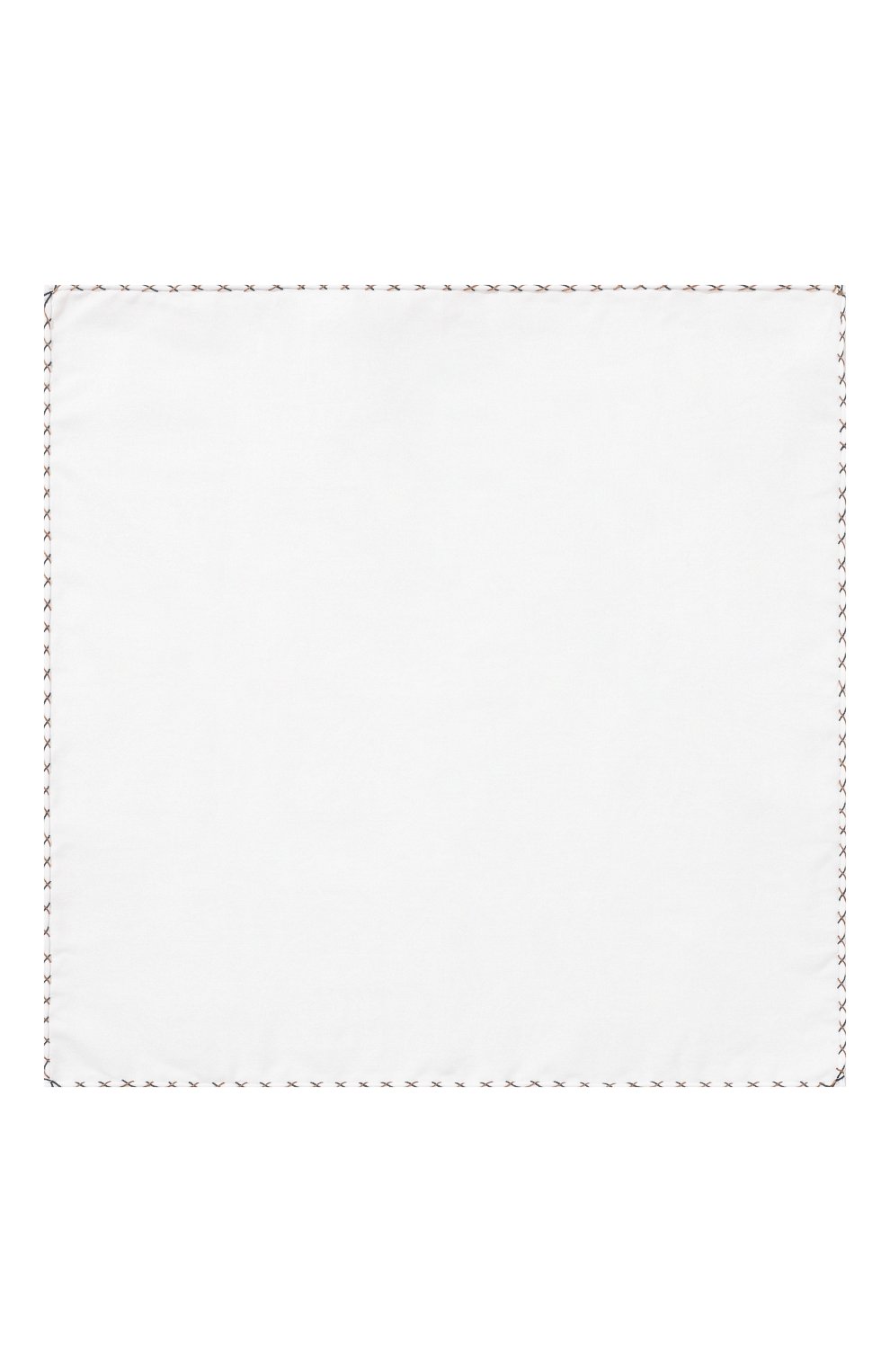 Мужской хлопковый платок BRUNELLO CUCINELLI белого цвета, арт. MM8980091 | Фото 3 (Материал: Текстиль, Хлопок)