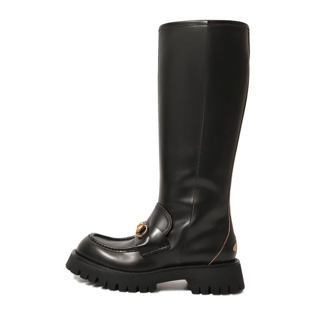 фото Кожаные сапоги gucci