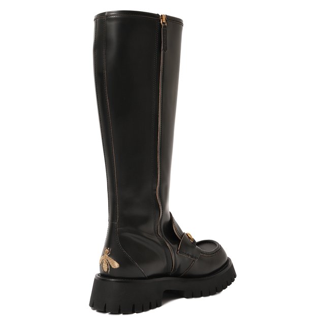 фото Кожаные сапоги gucci