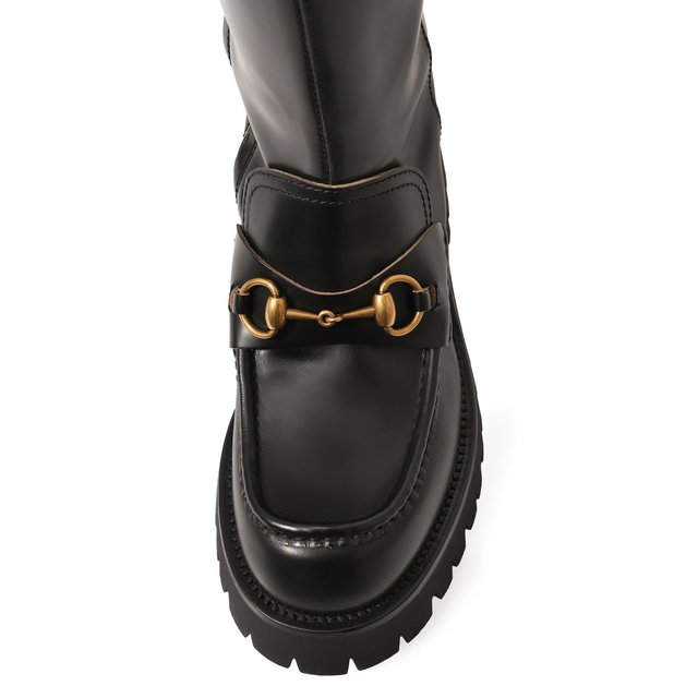 фото Кожаные сапоги gucci