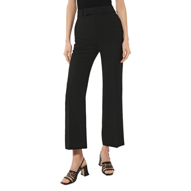 фото Брюки из шелка и шерсти gucci