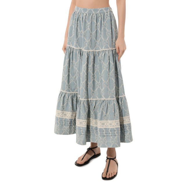 фото Хлопковая юбка gucci