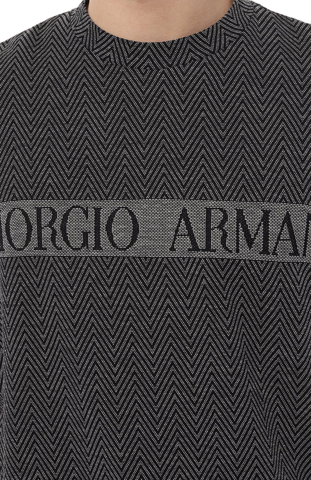Хлопковая футболка Giorgio Armani 3RST7G/SJM8Z Фото 5