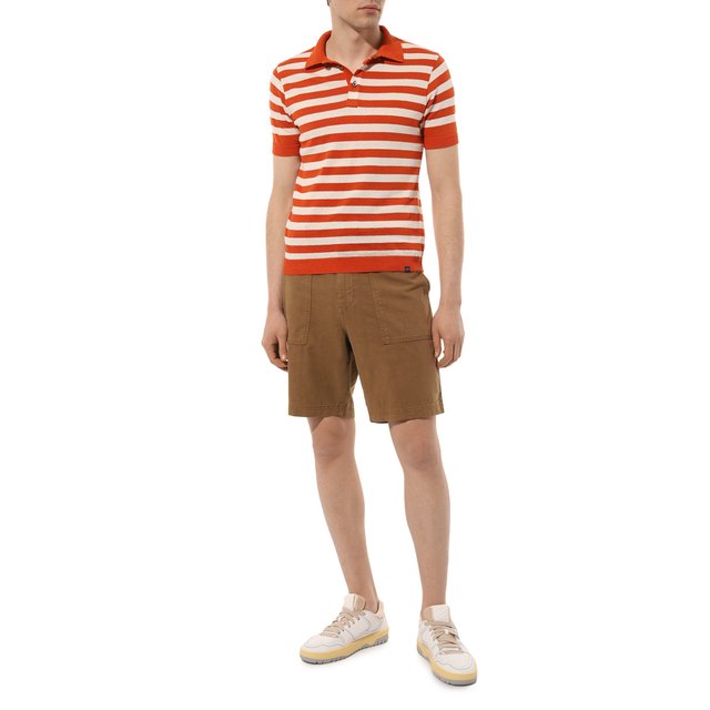 фото Поло изо льна и хлопка paul&shark