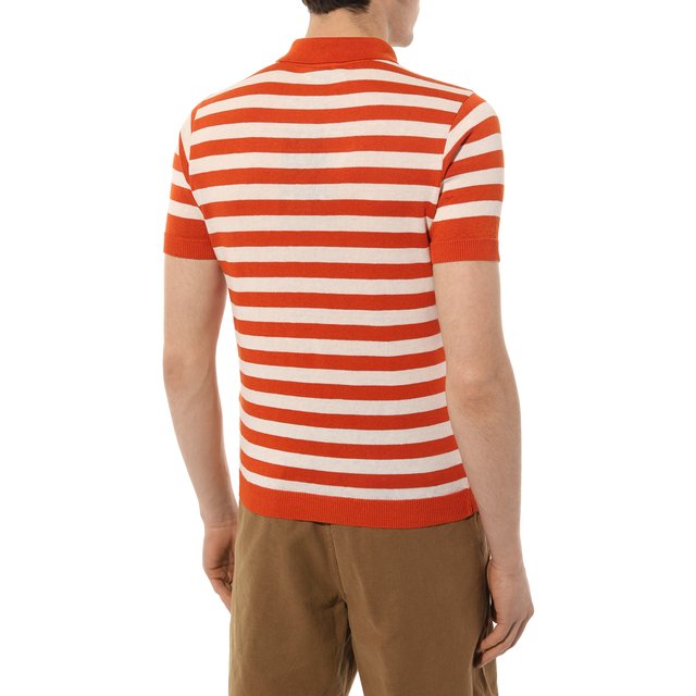 фото Поло изо льна и хлопка paul&shark