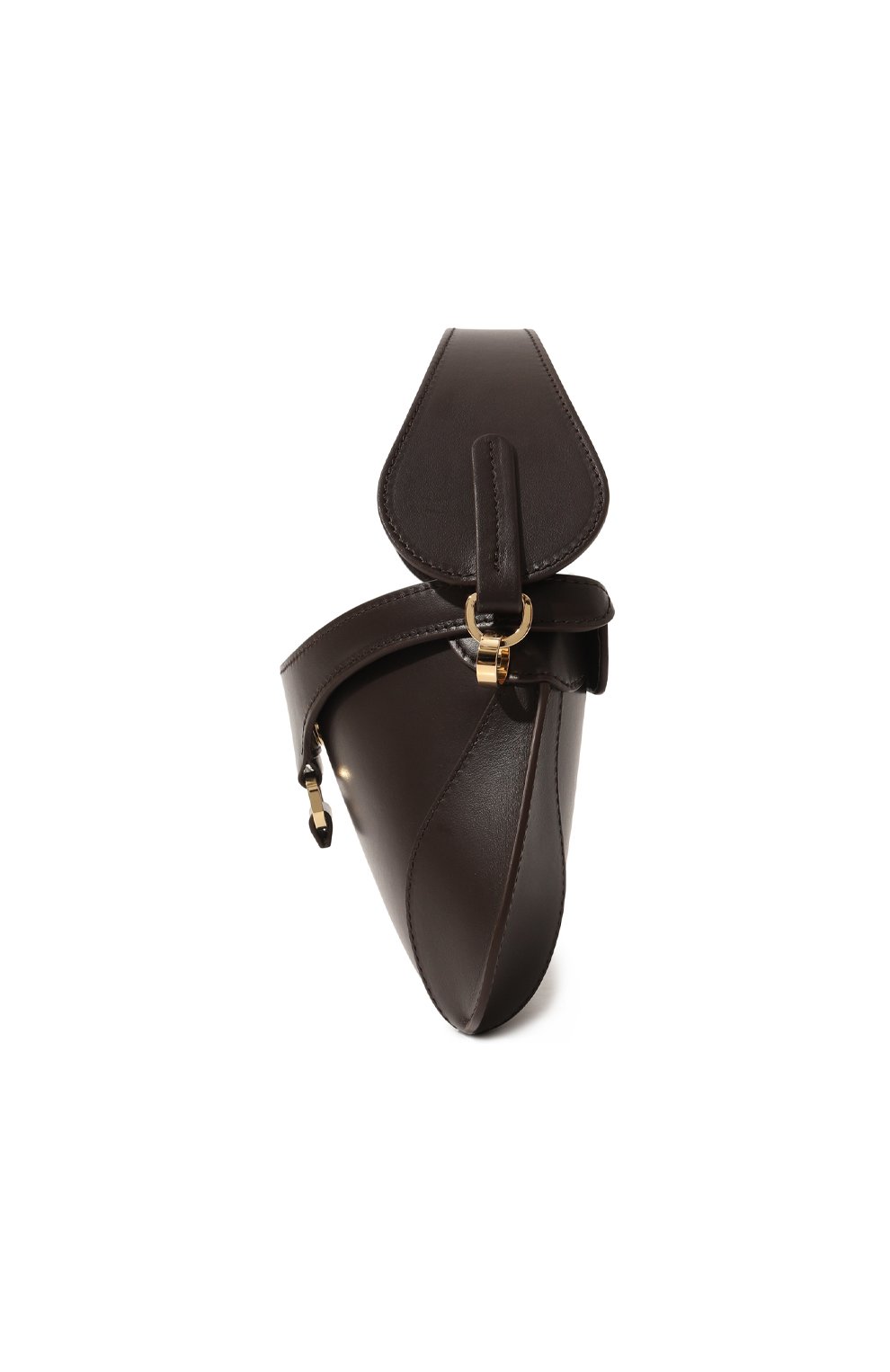 Женская сумка agatha medium RODO темно-коричневого цвета, арт. B8622/093 | Фото 5 (Сумки-технические: Сумки top-handle; Размер: medium; Материал: Натуральная кожа; Ремень/цепочка: На ремешке)