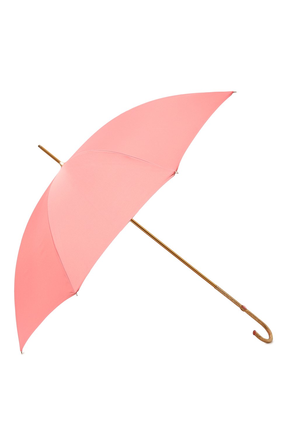 Женский зонт-трость PASOTTI OMBRELLI розового цвета, арт. 0MITD0 189/RAS0 9N881/2 | Фото 2 (Материал: Текстиль, Синтетический материал, Металл)