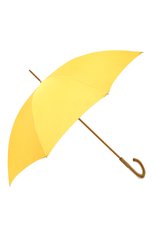 Женский зонт-трость PASOTTI OMBRELLI желтого цвета, арт. 189/RAS0 5G805/4/PELLE | Фото 2 (Материал: Текстиль, Синтетический материал, Металл)