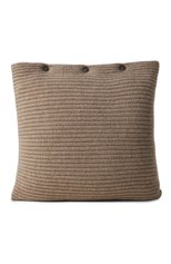 Подушка с наволочкой из кашемира BRUNELLO CUCINELLI коричневого цвета, арт. ML1205D01 | Фото 1