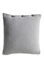 Подушка с наволочкой из кашемира BRUNELLO CUCINELLI серого цвета, арт. ML1205D01 | Фото 1