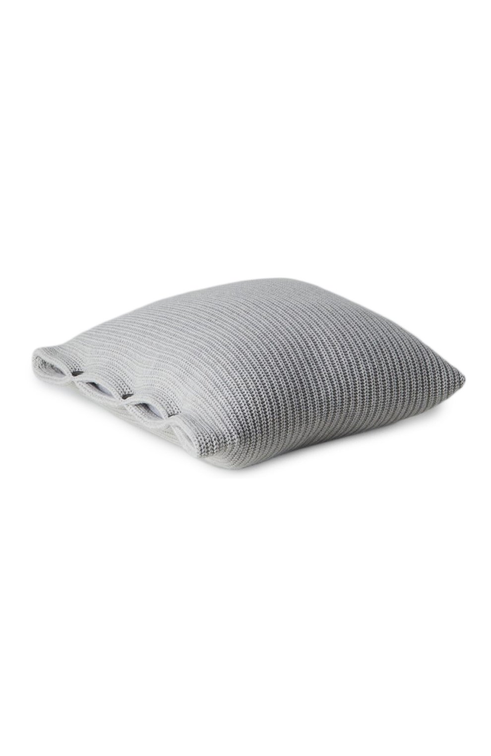 Подушка с наволочкой из кашемира BRUNELLO CUCINELLI серого цвета, арт. ML1205D01 | Фото 2