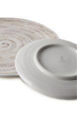 Набор из двух тарелок BRUNELLO CUCINELLI с�ветло-коричневого цвета, арт. MLCER0001 | Фото 2 (Ограничения доставки: fragile-2)